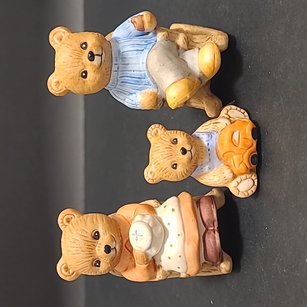 Set of 3 Homco Family Bears